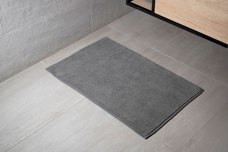 CHENILL koupelnová předložka 50x80cm, 100% polyester, šedá CH2013