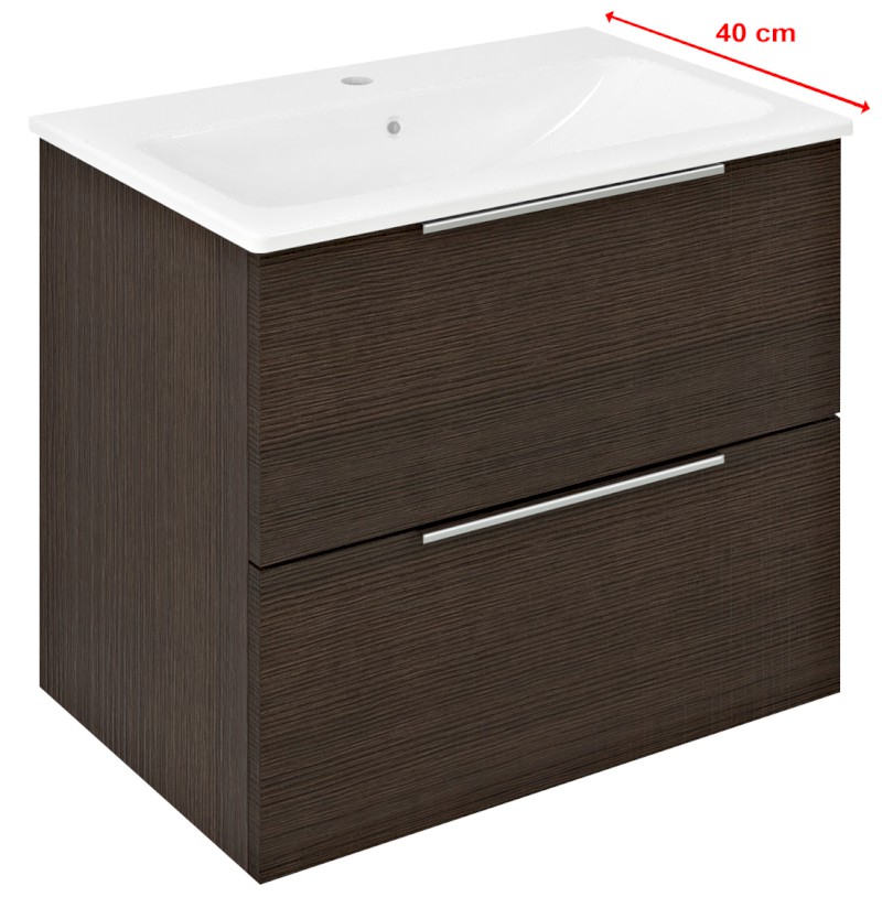 CIRASA umyvadlová skříňka 58x54x39cm, borovice rustik CR592-1616