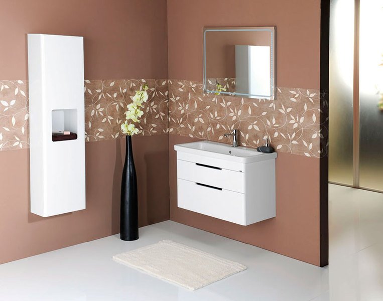 ELLA skříňka vysoká 40x140x20cm, 1x dvířka, levá/pravá, bílá EL400-3030