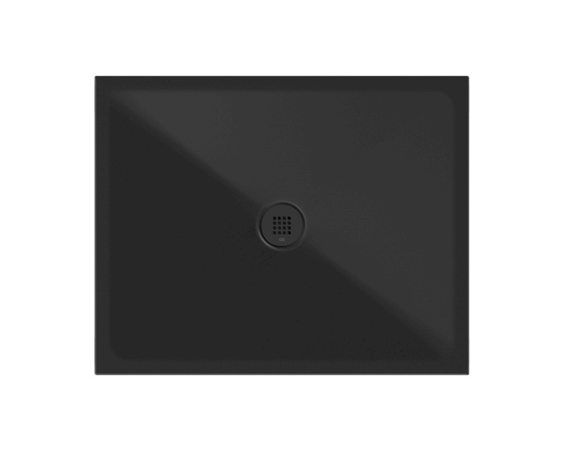 Vaničkový sifon, průměr 90mm, DN40, nízký, krytka černá mat PILDSR226