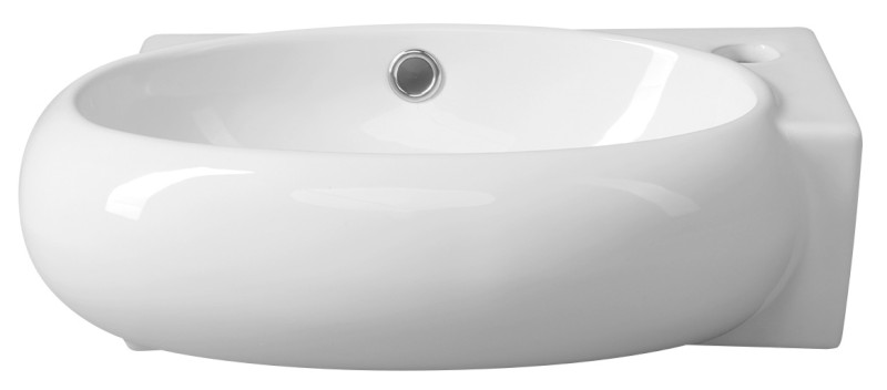 RIBERA keramické umývátko rohové 43x28,5 cm, otvor pro baterii vpravo, bílá AR497