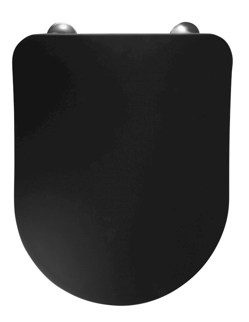 PAULA WC sedátko, SLIM, Soft Close, černá mat KC0903.01.2100E