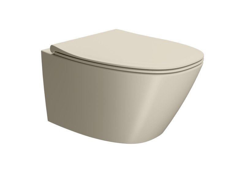 MODO závěsná WC mísa, Swirlflush, 37x54cm, creta dual-mat 841508