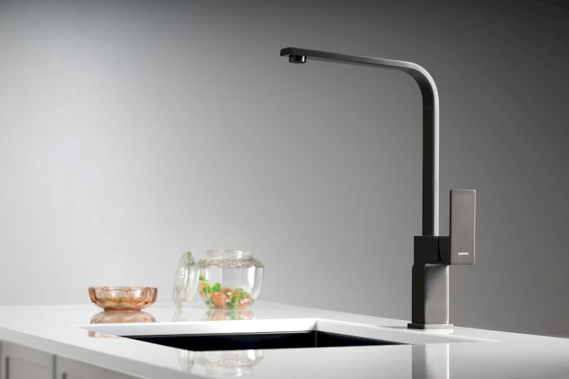 FRACTO stojánková dřezová baterie, gun metal FA125GM