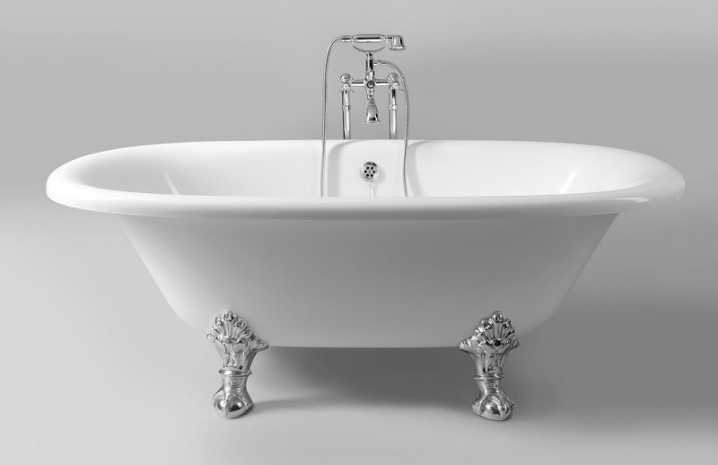 REGATA volně stojící vana 175x85x61cm, nohy chrom mat, bílá 10231