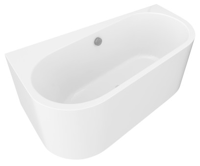 ASTRA WDL MONOLITH nástěnná stojící vana 160x85x60cm, bílá 30611MDL