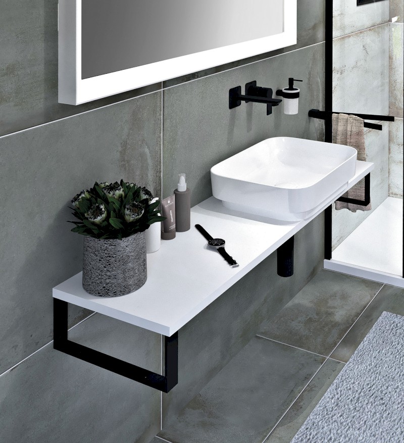 PLATO deska Rockstone 700x24x360mm, bílá mat PL076-0101