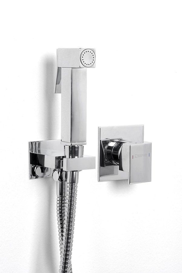 Bidetová sprška hranatá, chrom BS129