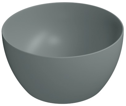 PURA keramické umyvadlo na desku vysoké, průměr 42cm, agave mat 885204