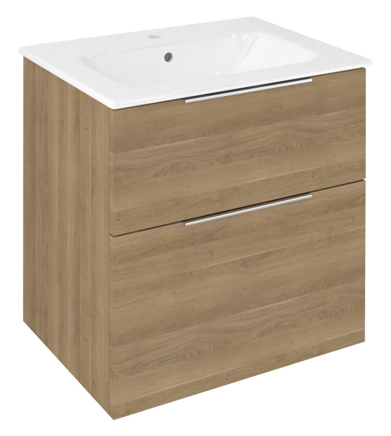 CIRASA umyvadlová skříňka 59,2x64x46cm, dub cuneo CR601-2525