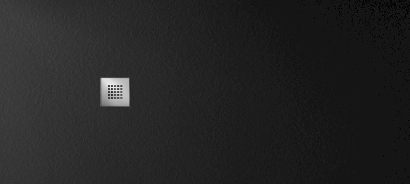 MITIA sprchová vanička z litého mramoru, obdélník 200x90cm, černá PMC20090