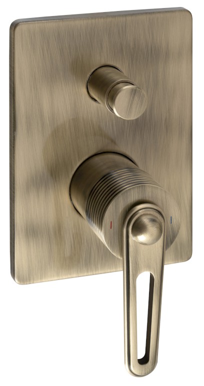 BEBÉ podomítková sprchová baterie, 2 výstupy, bronz BB042/18