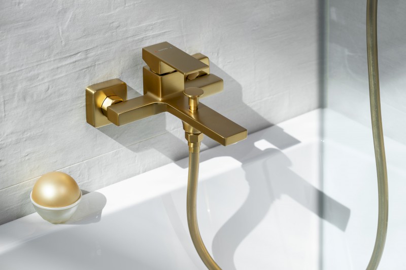 CUBEMIX nástěnná vanová baterie, zlato mat CM010GB