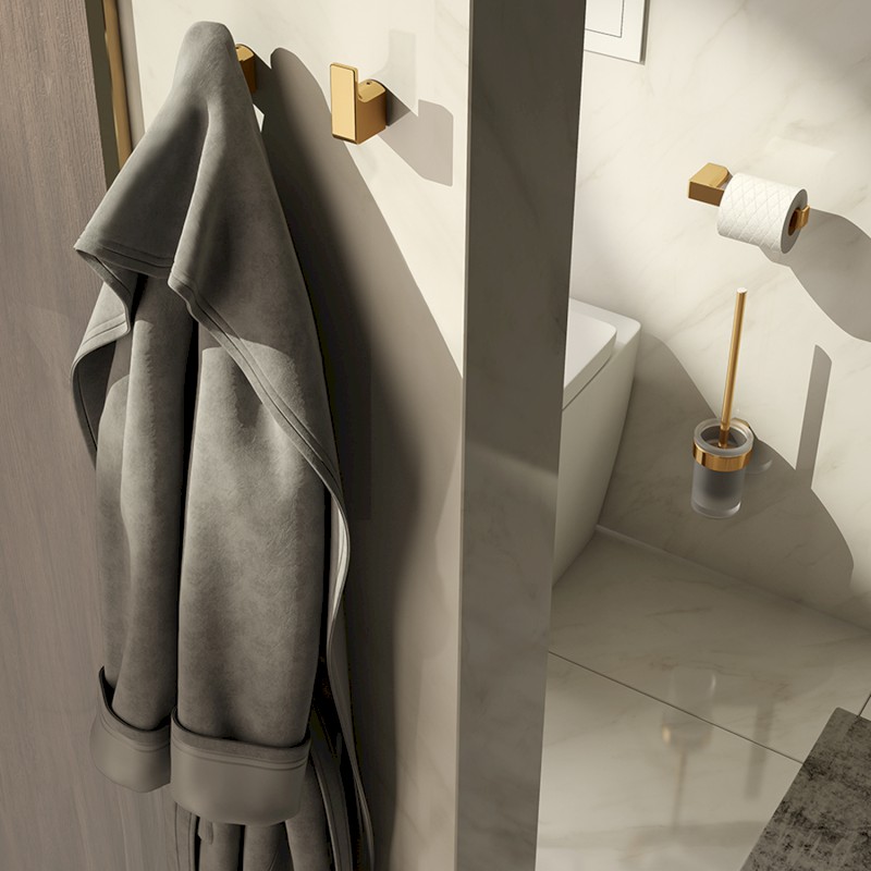 PIRENEI držák toaletního papíru, zlato PI2487