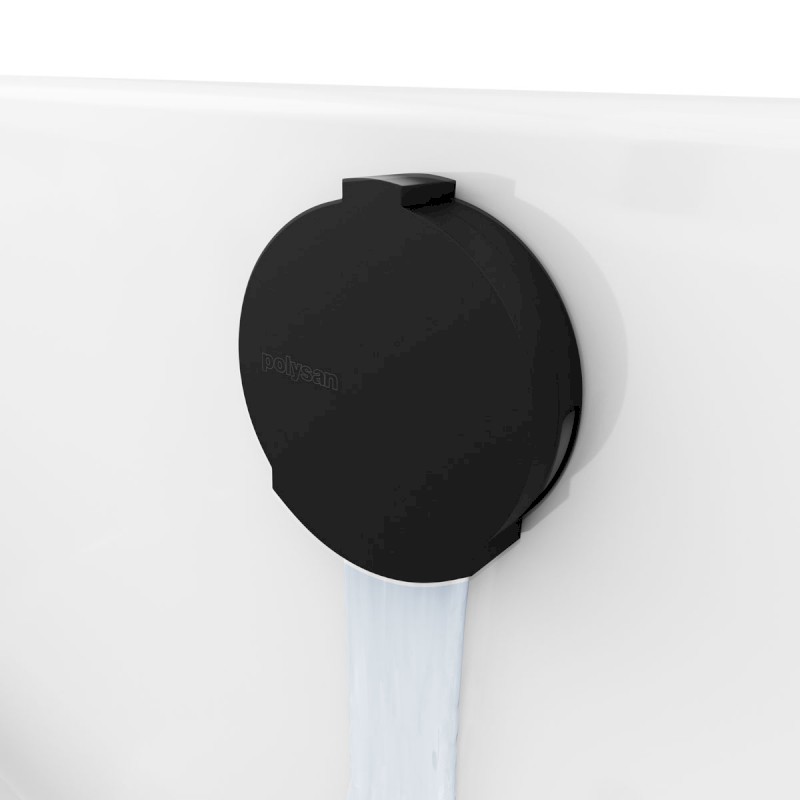 Vanová souprava s napouštěním, bovden, délka 800mm, zátka 72mm, černá mat 71853.21