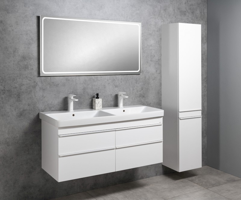 SITIA dvojumyvadlová skříňka 116x50x44,2cm, 4xzásuvka, bílá mat SI120-3131