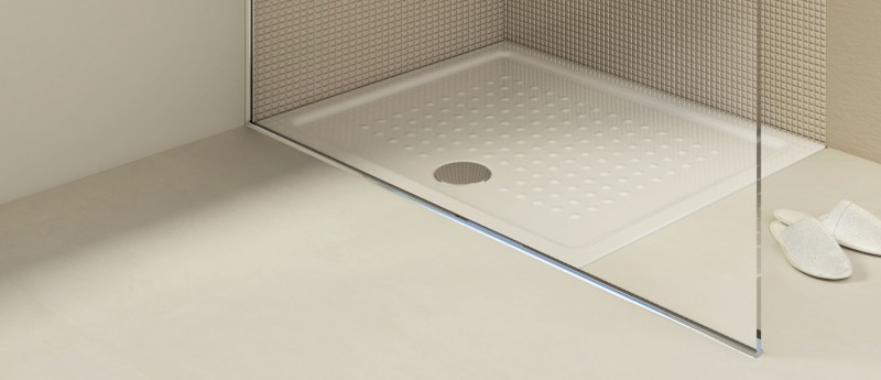 Keramická sprchová vanička, obdélník 100x80x4,5cm, bílá ExtraGlaze 438511