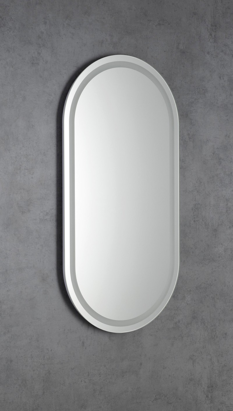 NYX oválné zrcadlo s LED osvětlením 45x90cm NY045