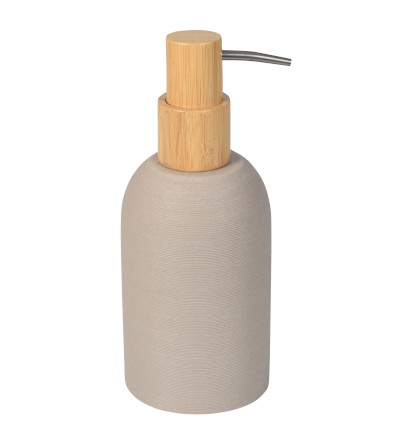 RIKO dávkovač mýdla na postavení, béžová/bambus 8575