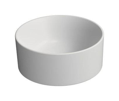 KUBE X keramické umývátko na desku, průměr 32cm, bílá mat 943509