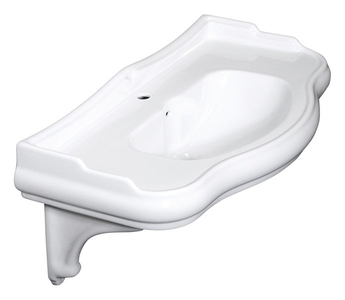 RETRO keramická konzole pro umyvadlo 105001, 1 ks, bílá 107901