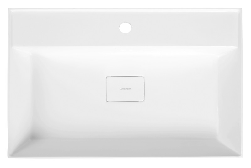 GODIVA umyvadlo, litý mramor, 68x44cm, bílá GU068