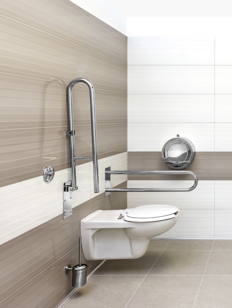 HANDICAP madlo sklopné 600mm, nerez lesk XH516