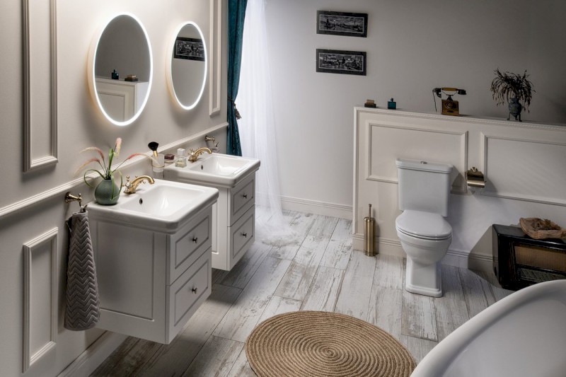 VIOLETA umyvadlová skříňka 53,5x52x42,5cm, bílá pololesk VI060-3131