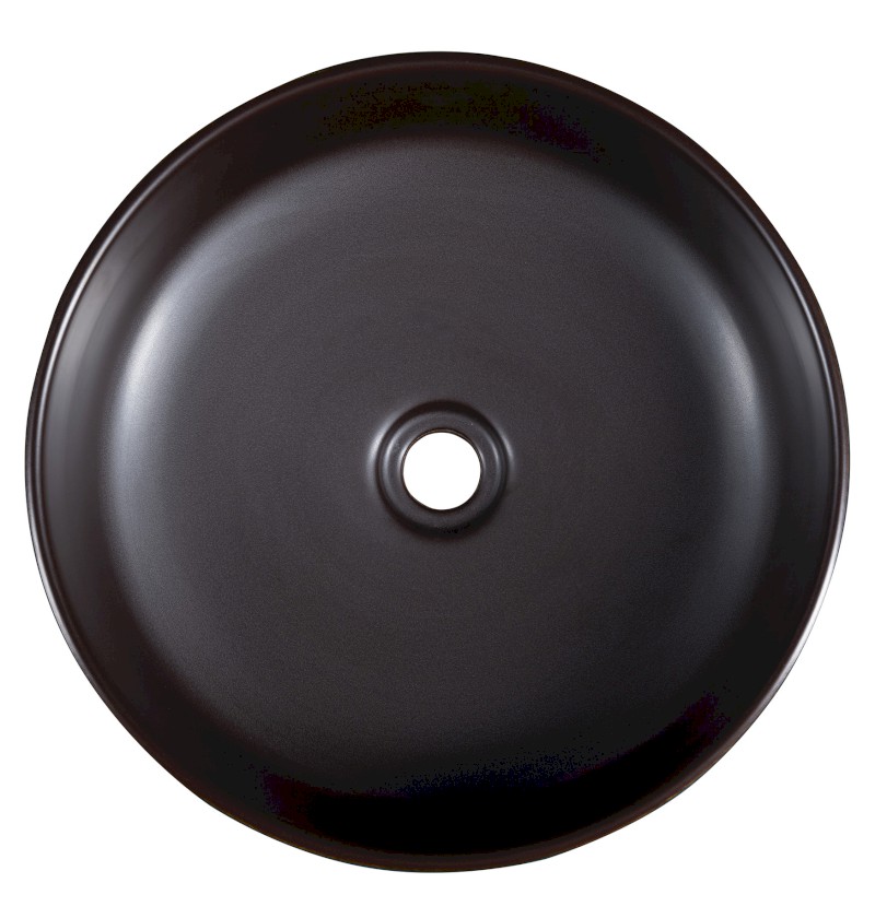 PRIORI keramické umyvadlo na desku, Ø 41 cm, modrá/hnědá PI033