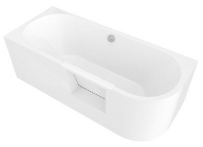 PORTAS L asymetrická vana s dvířky, 180x75x60cm, bílá 75551