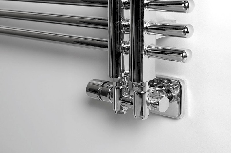 TWIN COMBI připojovací sada ventilů termostatická pro středové připojení, levá, chrom CP5012S