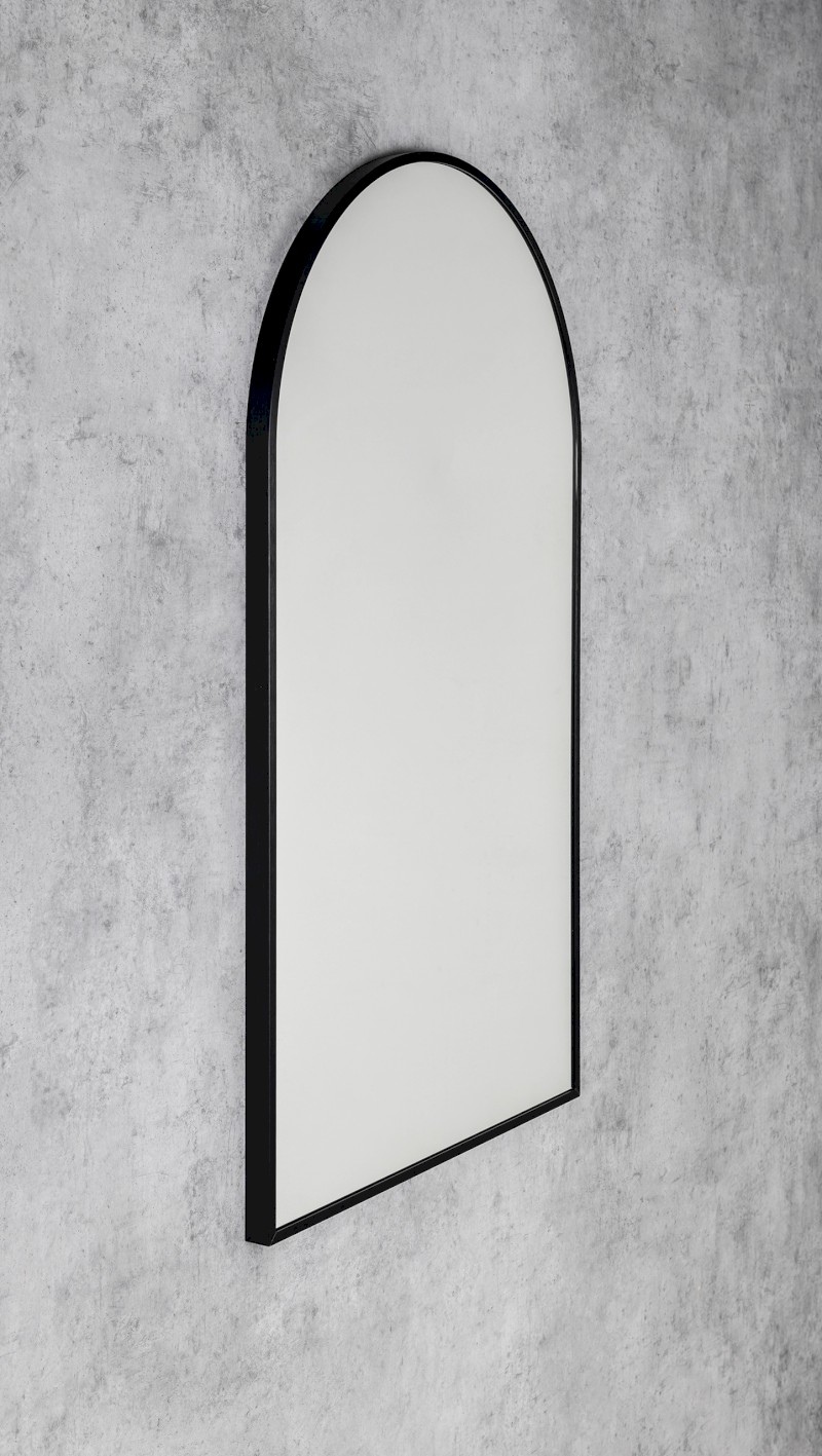 AROWANA zrcadlo v rámu 55x95cm, černá mat AWB5595