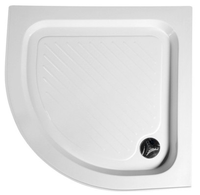 Sprchová samonosná vanička akrylátová, čtvrtkruh 80x80x15cm BTTR80