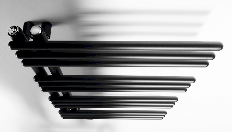 POSEIDON otopné těleso 450x740mm, černá mat PS474B