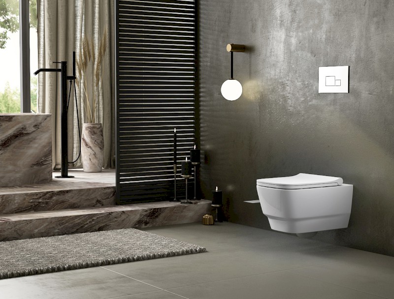 BELLO závěsná WC mísa, Rimless, 35,5x53cm, bílá 100214