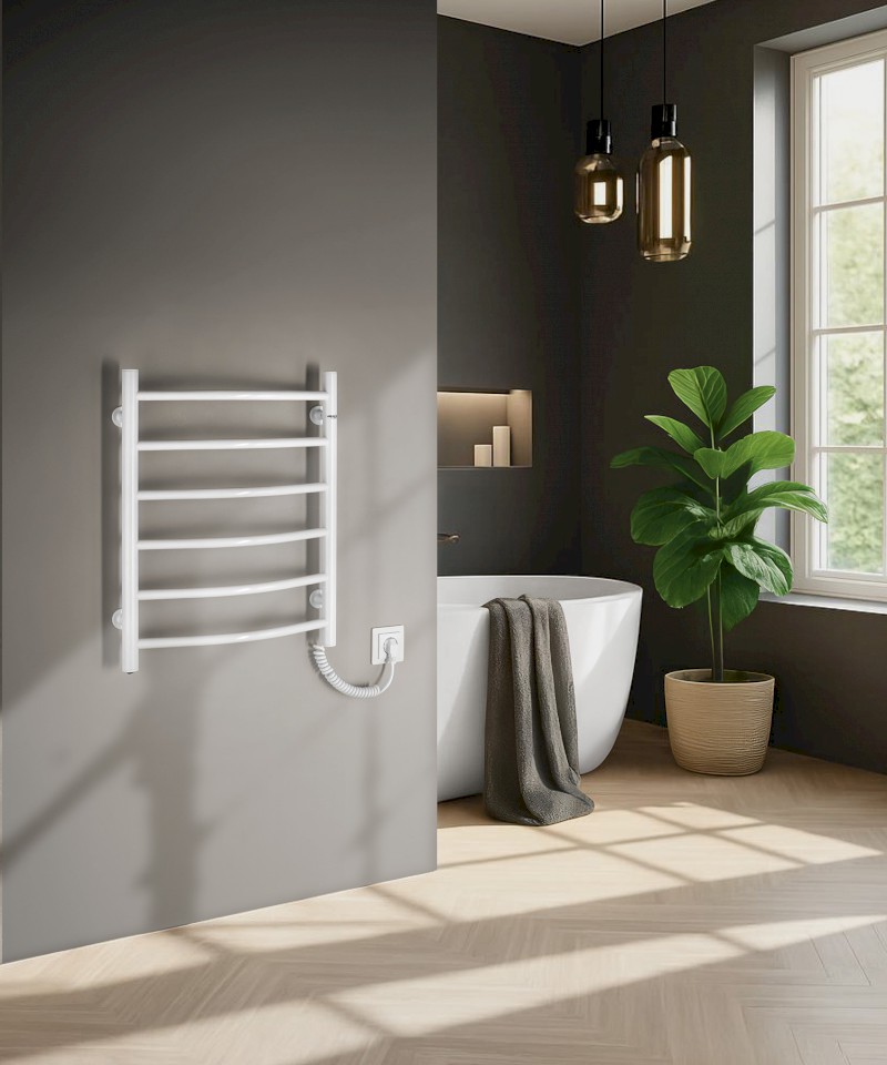 SUPE elektrický sušák ručníků, 480x600mm, 148W, bílý SU148