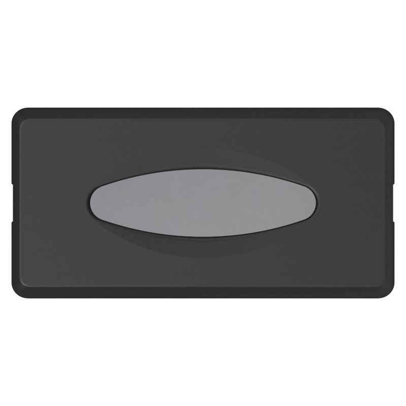 ECOLORED zásobník na papírové kapesníky, 27x13x7cm, ABS, Soft Touch, černá mat A68700VB