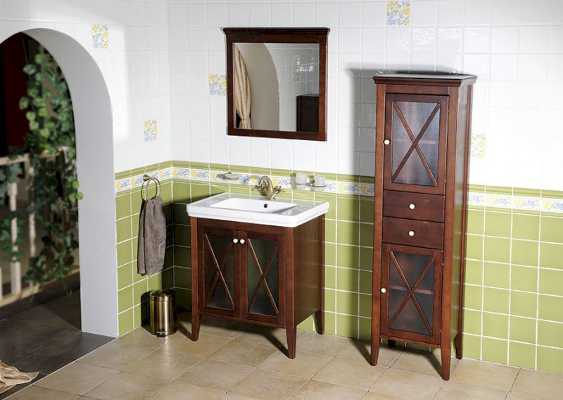 CROSS umyvadlová skříňka 70x81x47cm, buk CR375