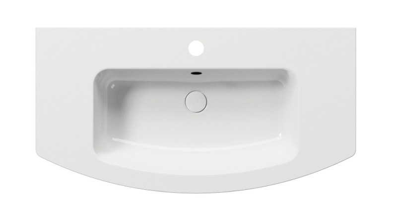 PURA keramické umyvadlo Slim oblé 102x52cm, bílá ExtraGlaze 8825111