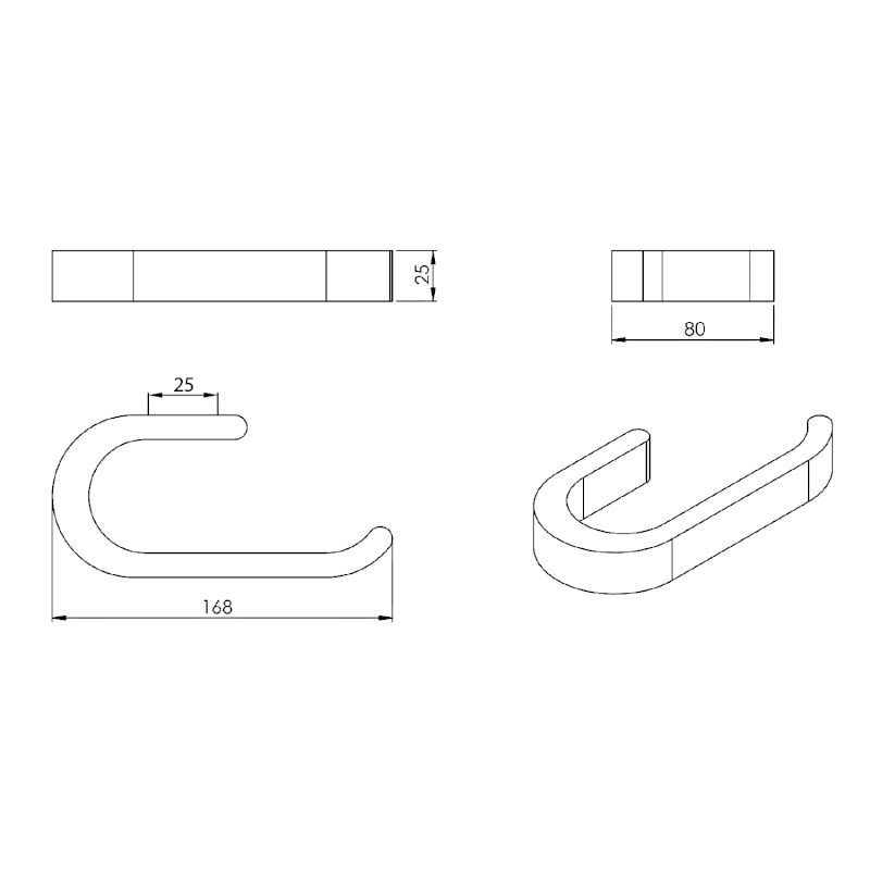 HIMALAYA držák toaletního papíru, bambus HY24