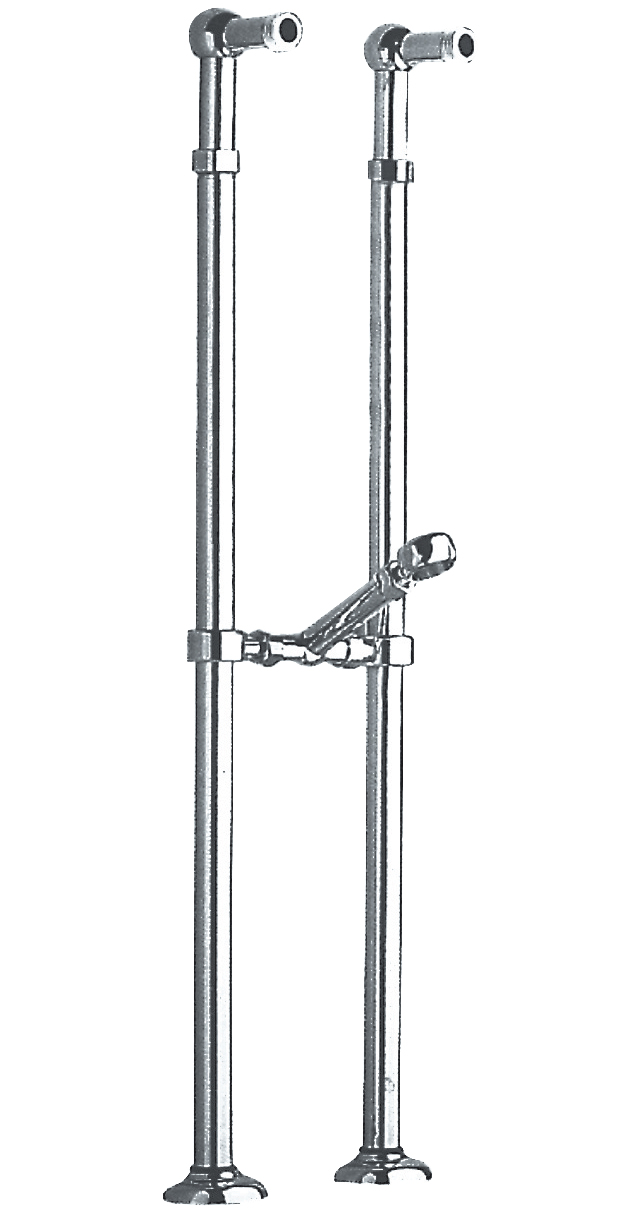 ANTEA připojení pro instalaci vanové baterie do podlahy (pár), chrom 9841
