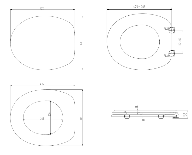 FUNNY WC sedátko s potiskem palma HY-S351