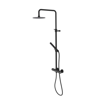 ULTRAMIX tělo sprchového sloupu s pákovou baterií, černá mat UT139B-1