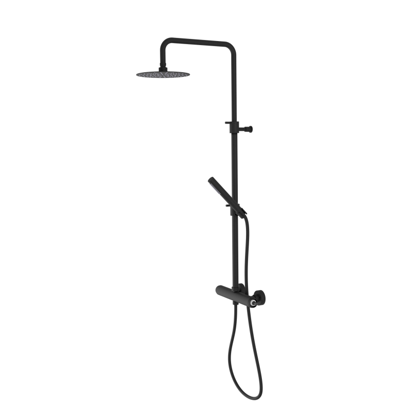 ULTRAMIX tělo sprchového sloupu s pákovou baterií, černá mat UT139B-1