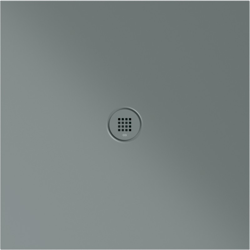 Keramická sprchová vanička, čtverec 90x90x2cm, agave mat 46090904