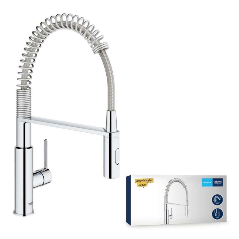 Get Dřezová baterie s flexibilním ramenem a sprškou, chrom GROHE 30361000