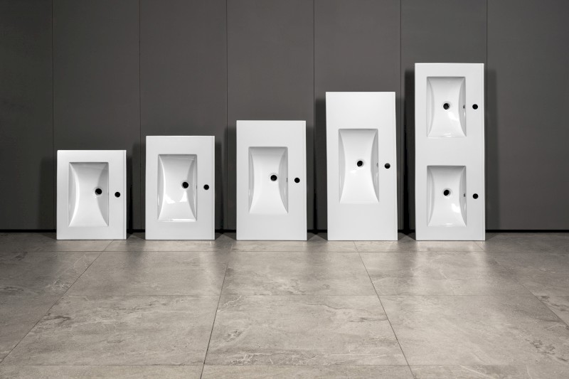 SLIM keramické umyvadlo, nábytkové, 100x46,5cm, bílá 1601-100