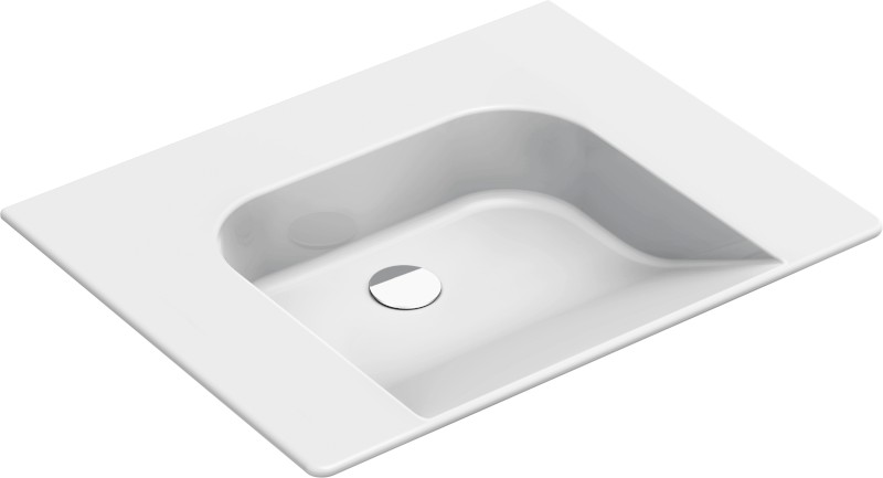 COMMUNITY keramické umyvadlo 70x55cm, bez přepadu a otvoru, bílá ExtraGlaze 7632011