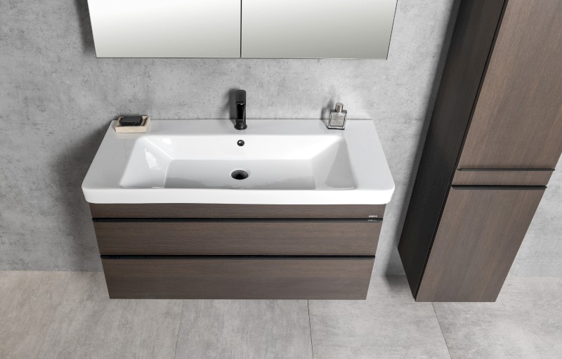 SITIA umyvadlová skříňka 101,4x50x44,2cm, 2xzásuvka, borovice rustik SI105-1616