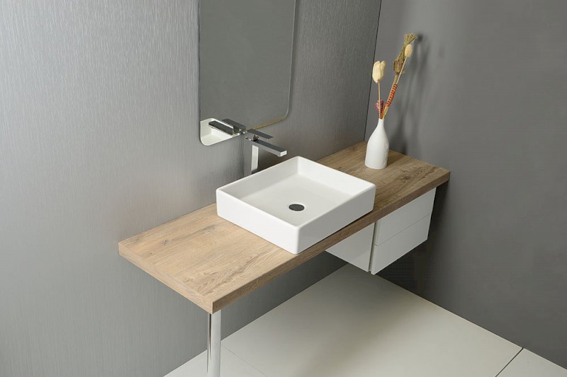 PURITY keramické umyvadlo na desku, 50x42cm, bílá 10PL66050